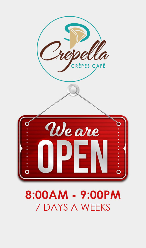 Now Open Hours 8AM - 9PM